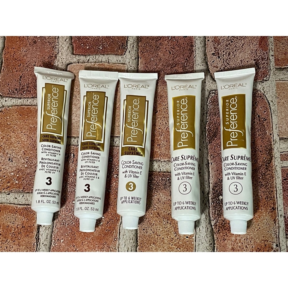 L'Oreal Superior Preference Care Supreme Conditioner 1.8oz Lot of 5 Step 3